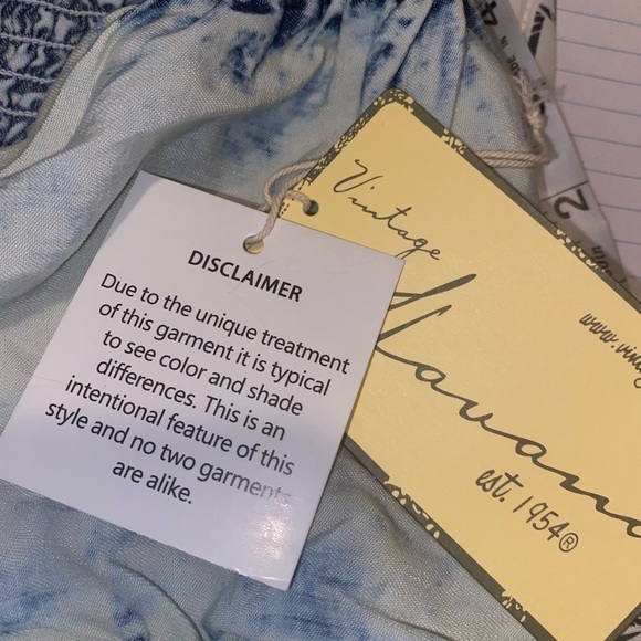 Vintage Havana NWT washed denim tie from bandeau top SIZE MEDIUM - Picture 4 of 7